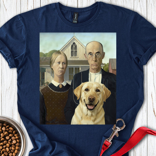 American Gothic Labrador Navy