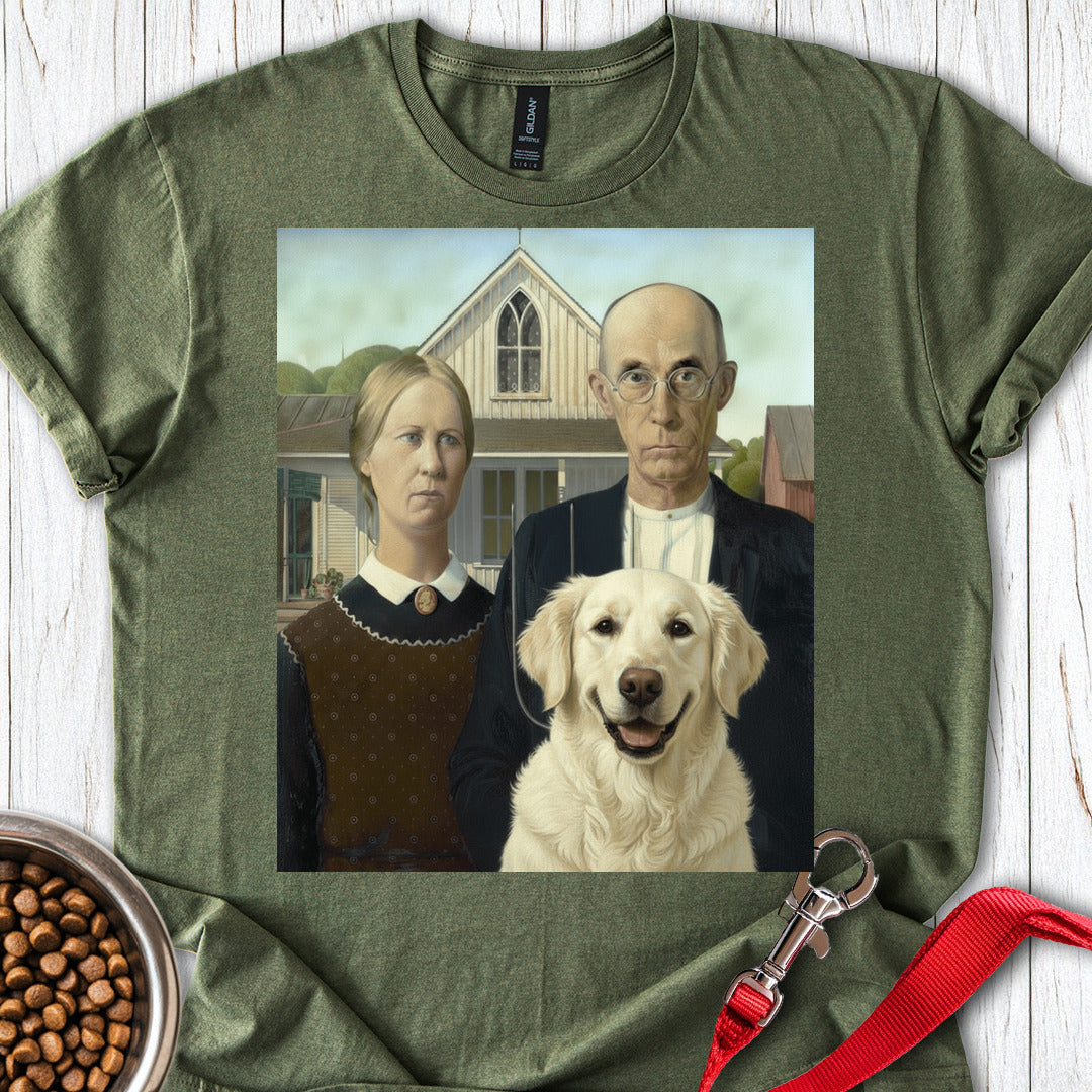 American Gothic White Goldie Military Green