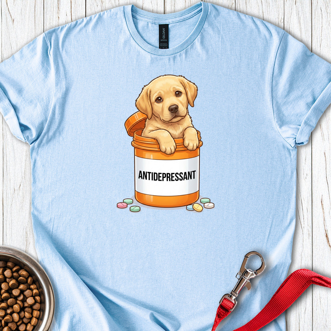 Antidepressant Yellow Lab Light Blue