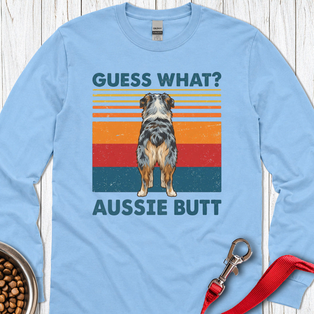 Aussie Butt Long Sleeve — Carolina Blue
