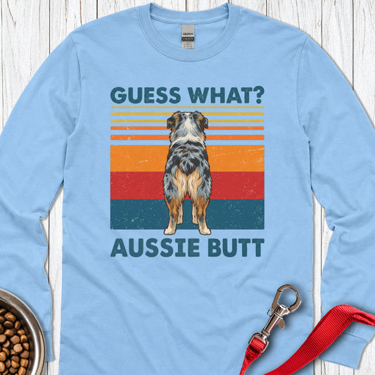Aussie Butt Long Sleeve — Carolina Blue