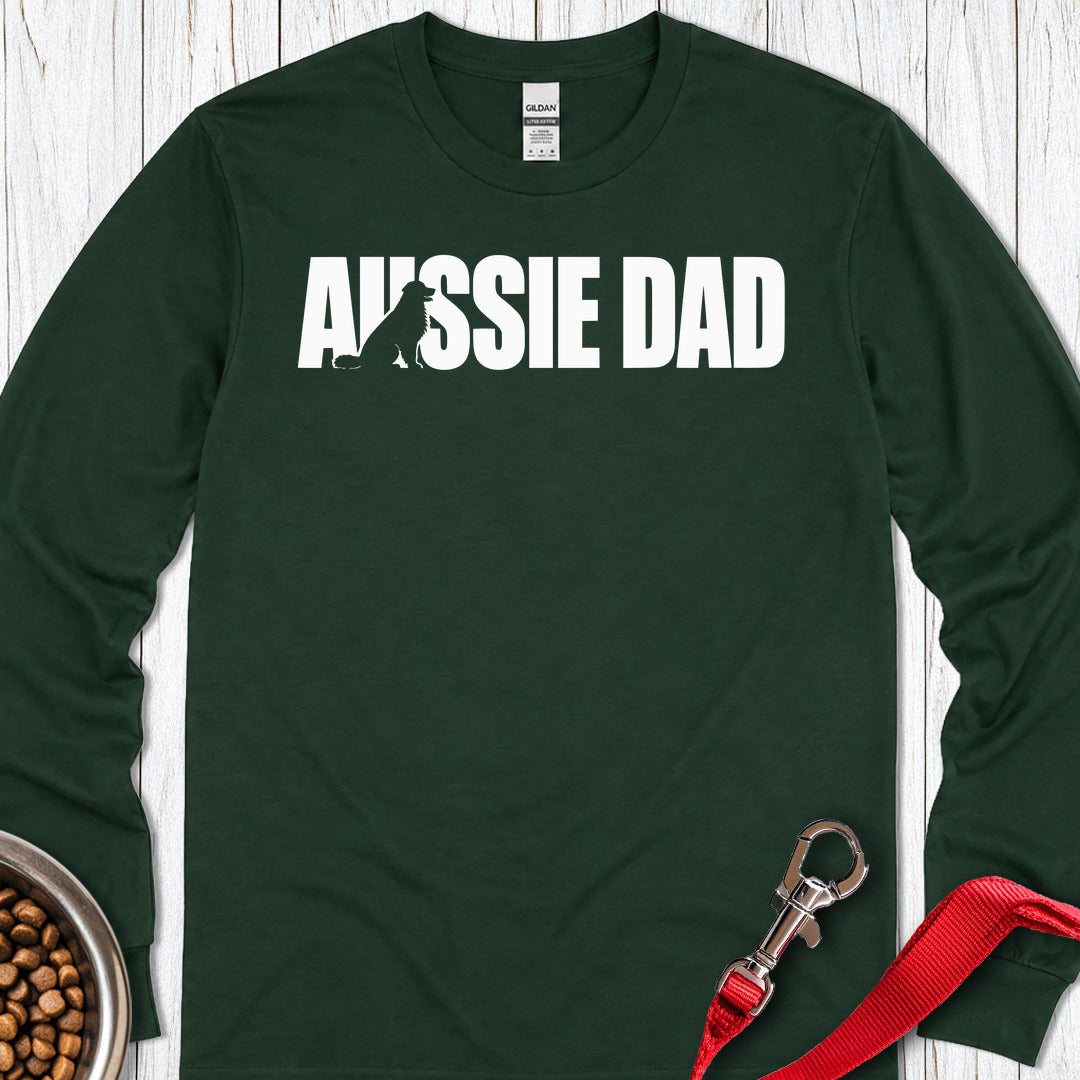 Aussie Dad Long Sleeve — Forest Green