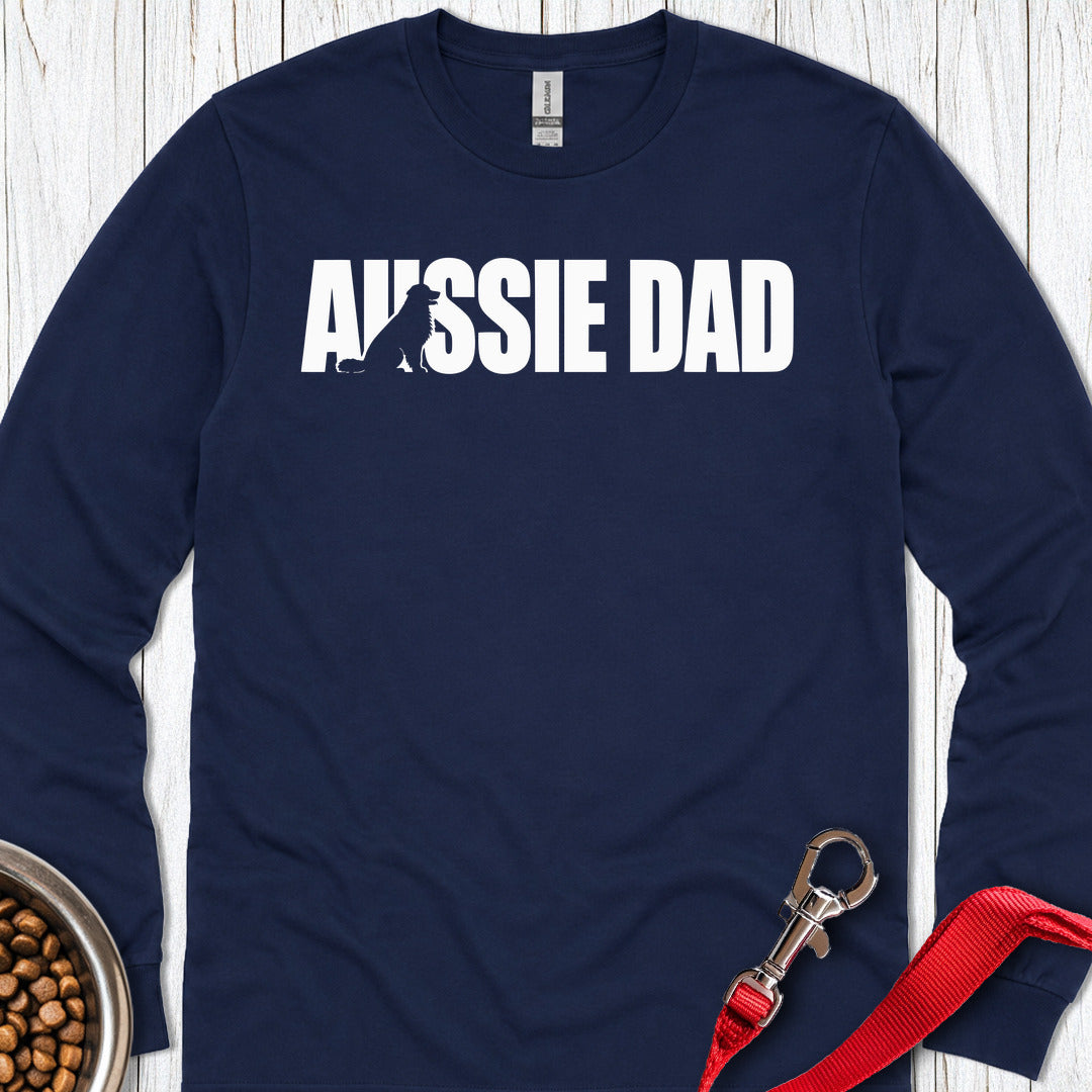 Aussie Dad Long Sleeve — Navy
