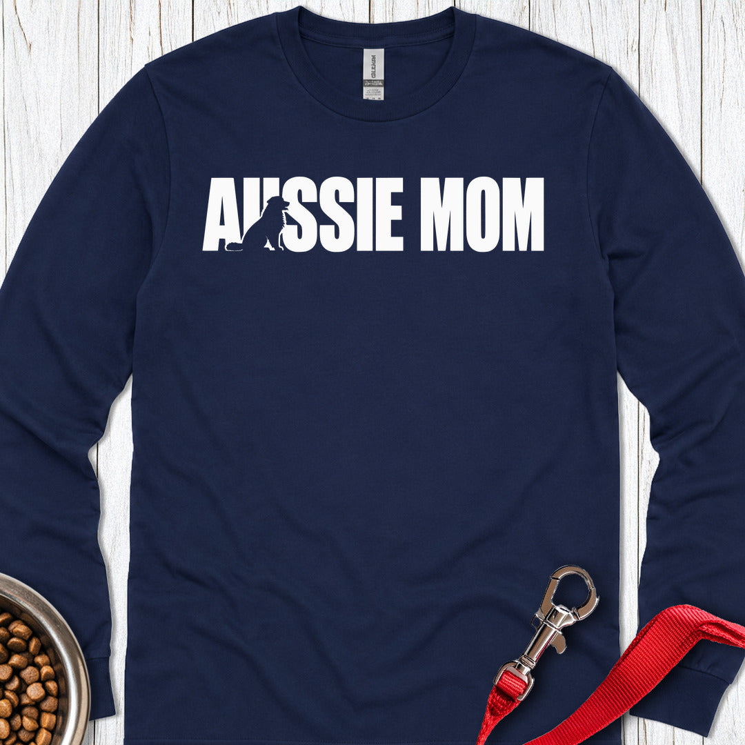 Aussie Mom Long Sleeve — Navy