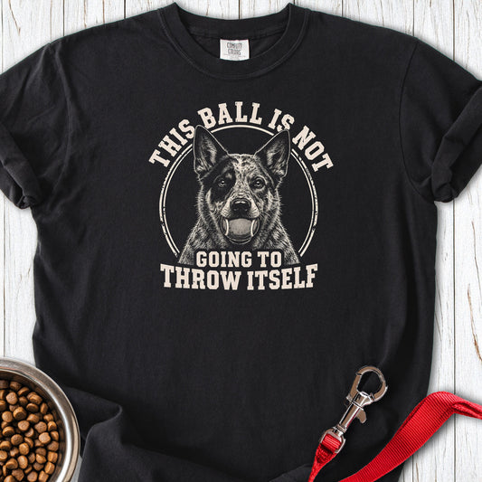 Australian Cattle Dog Ball Premium Tee — Black