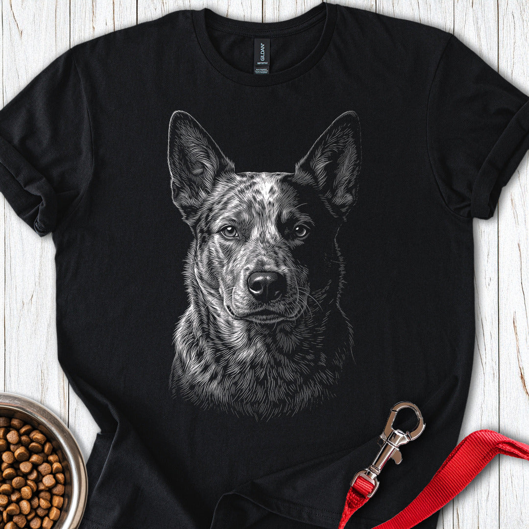 Australian Cattle Dog Engraved — Black