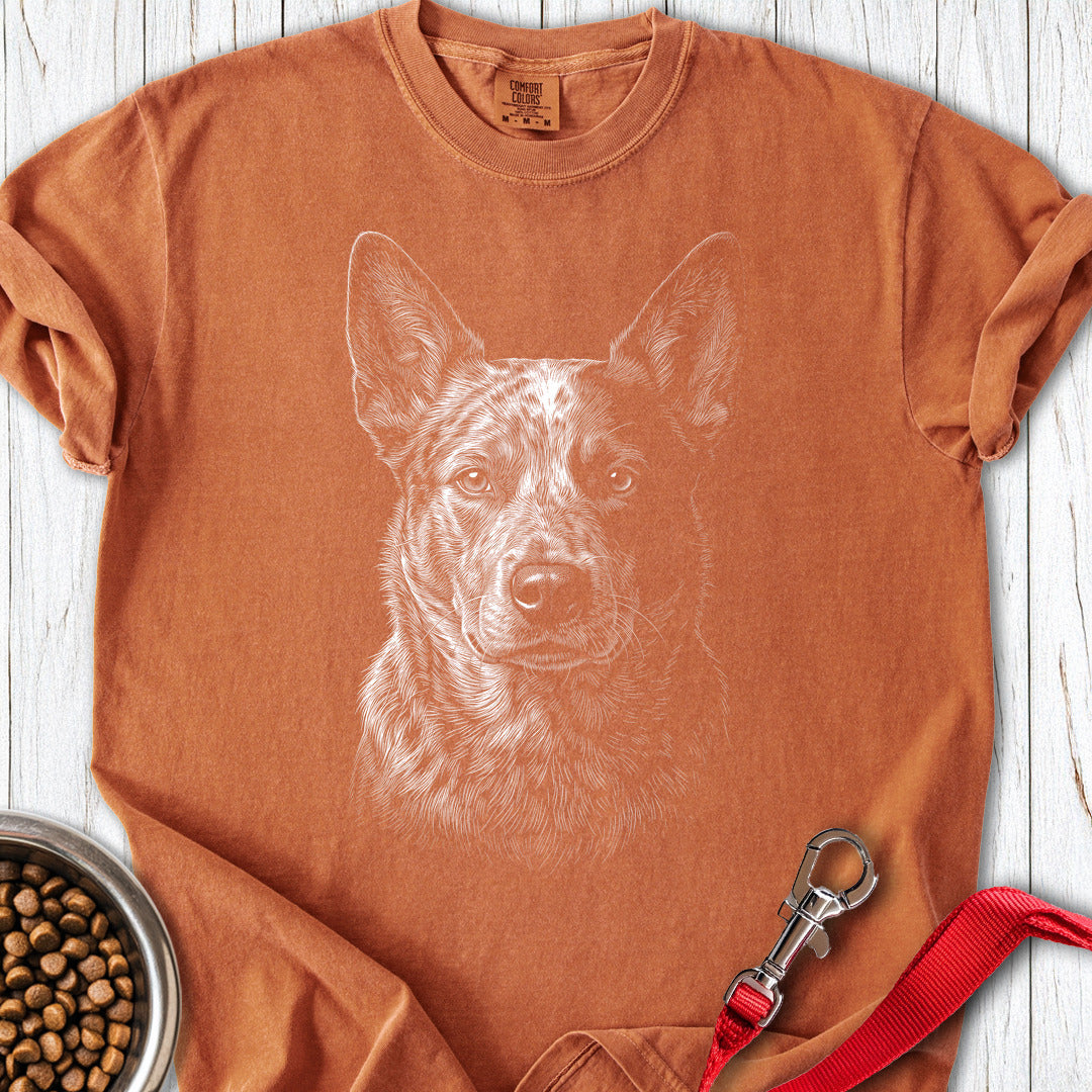 Australian Cattle Dog Engraved Premium Tee — Yam