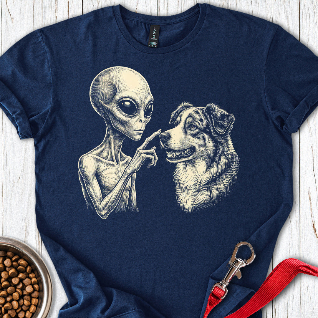 Australian Shepherd & Alien Navy