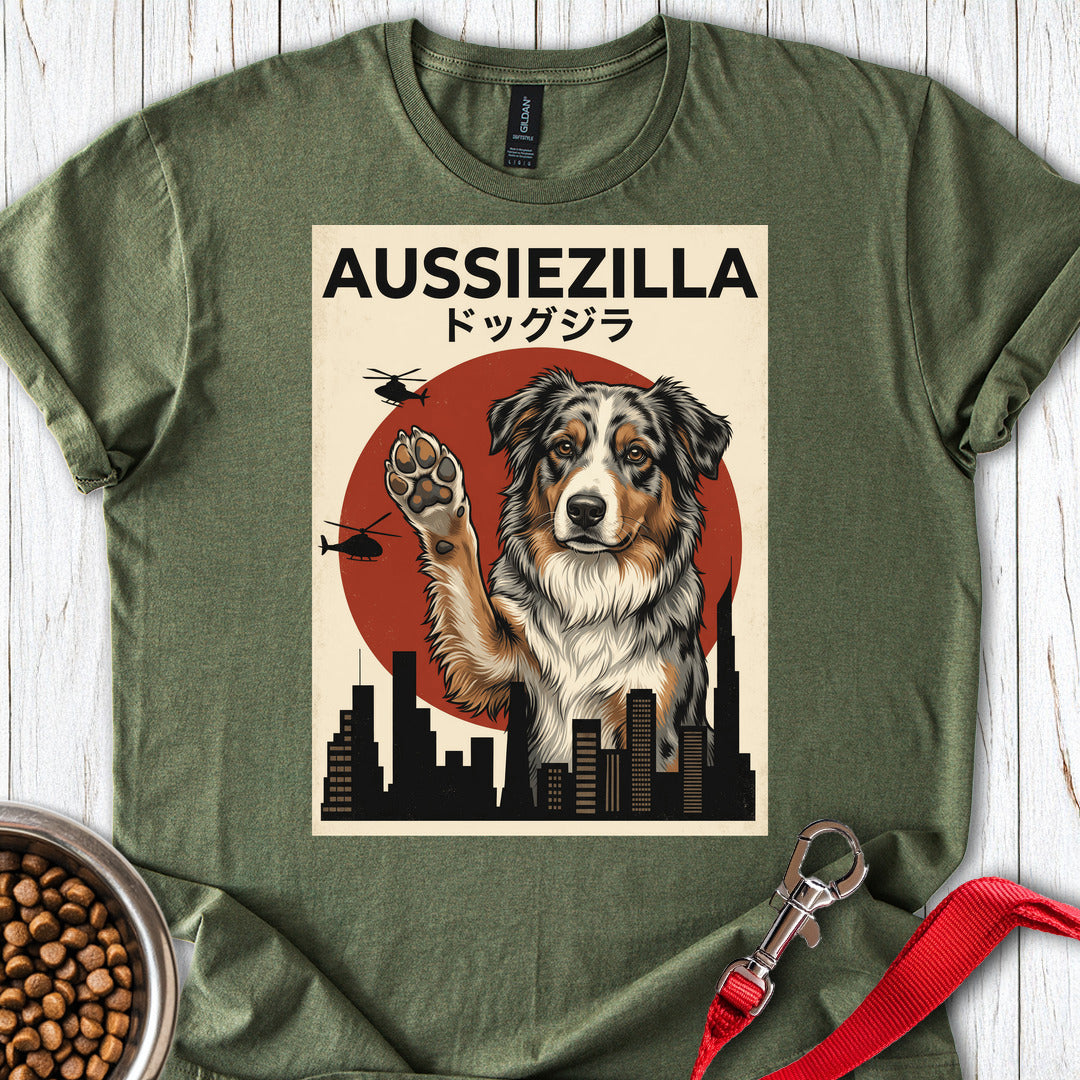 Australian Shepherd Aussiezilla — Military Green