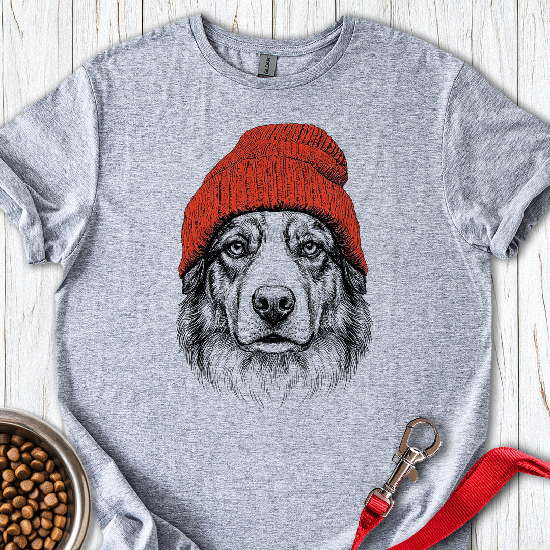 Australian Shepherd Beanie Sport Grey