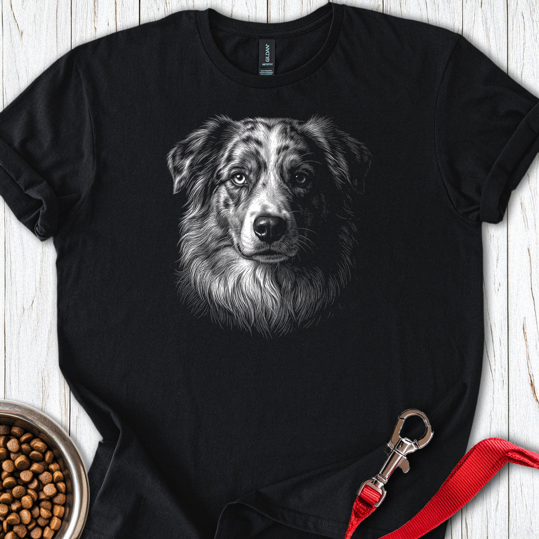 Australian Shepherd Engraved — Black