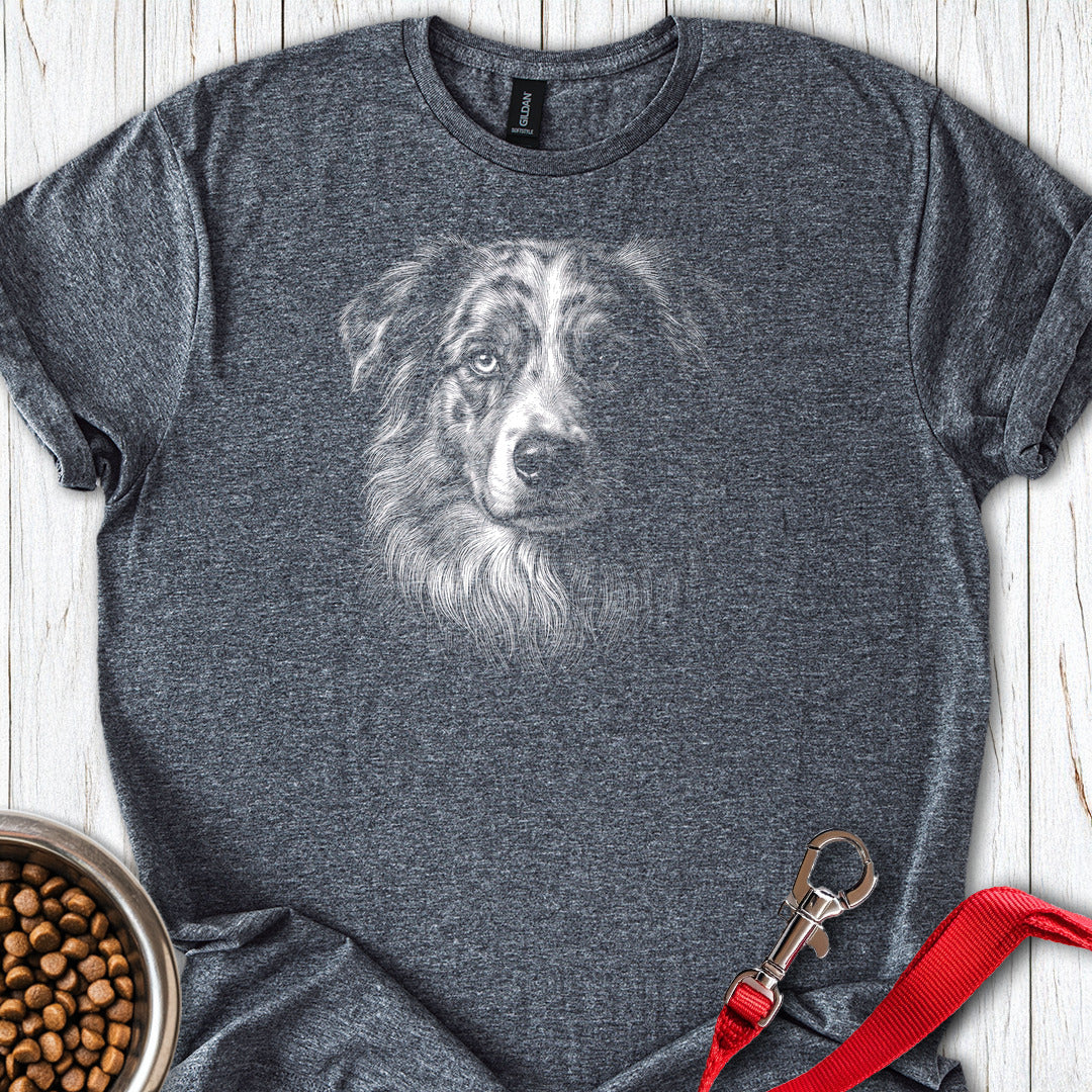 Australian Shepherd Engraved — Dark Heather