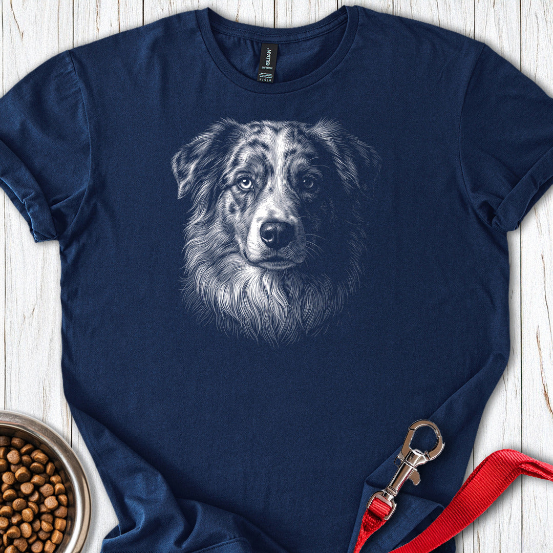 Australian Shepherd Engraved — Navy