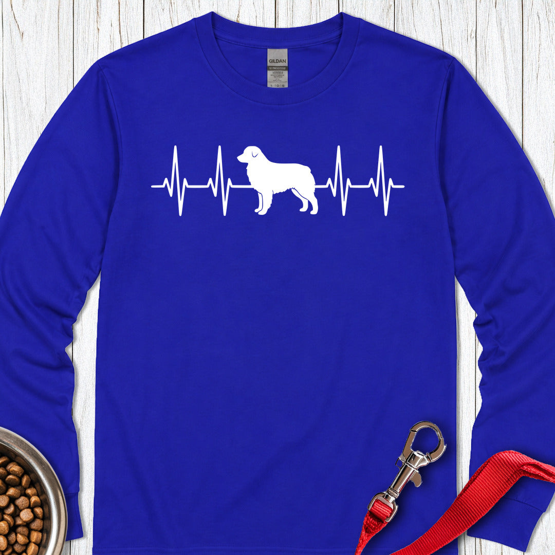 Australian Shepherd Heartbeat Long Sleeve — Royal