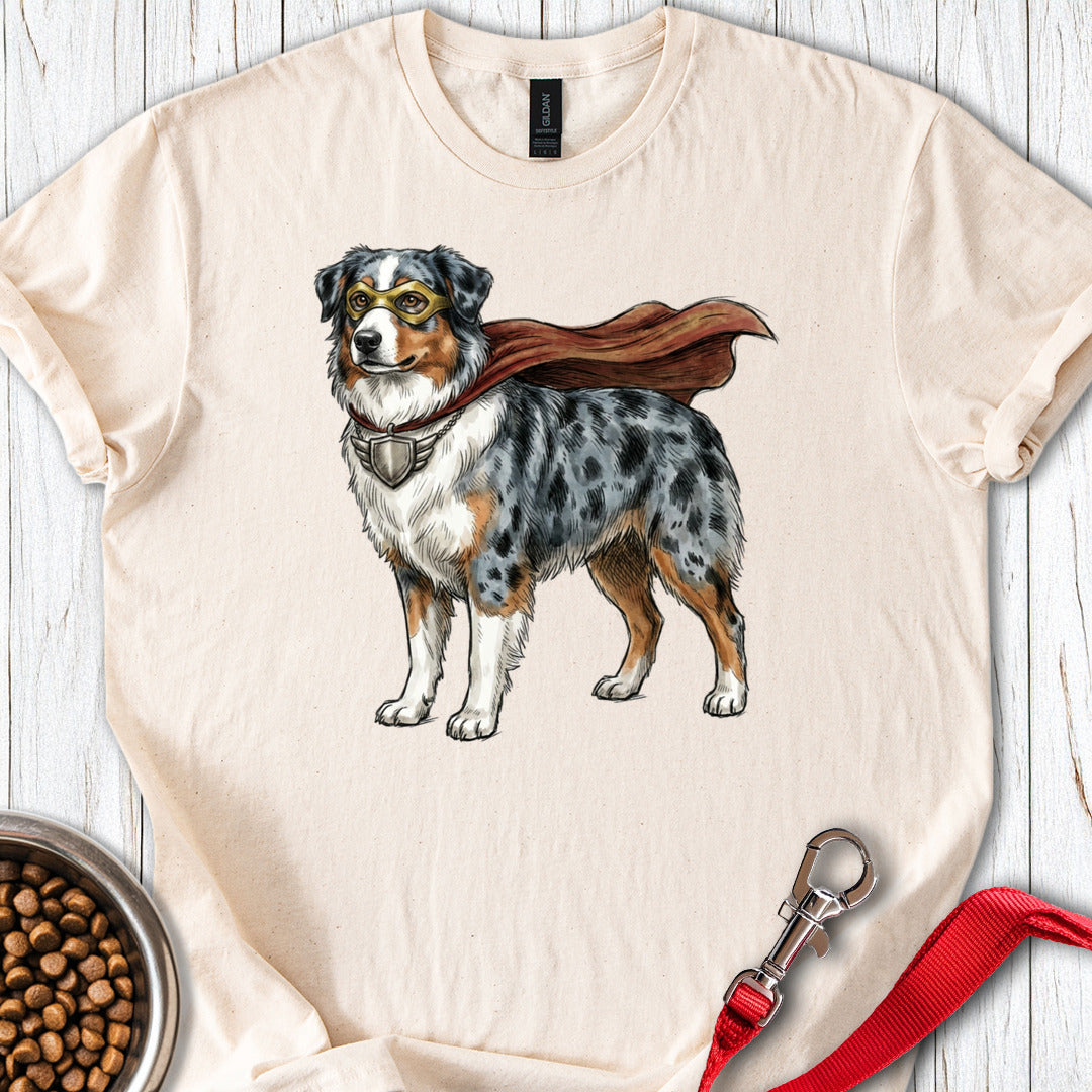 Australian Shepherd Superhero — Natural