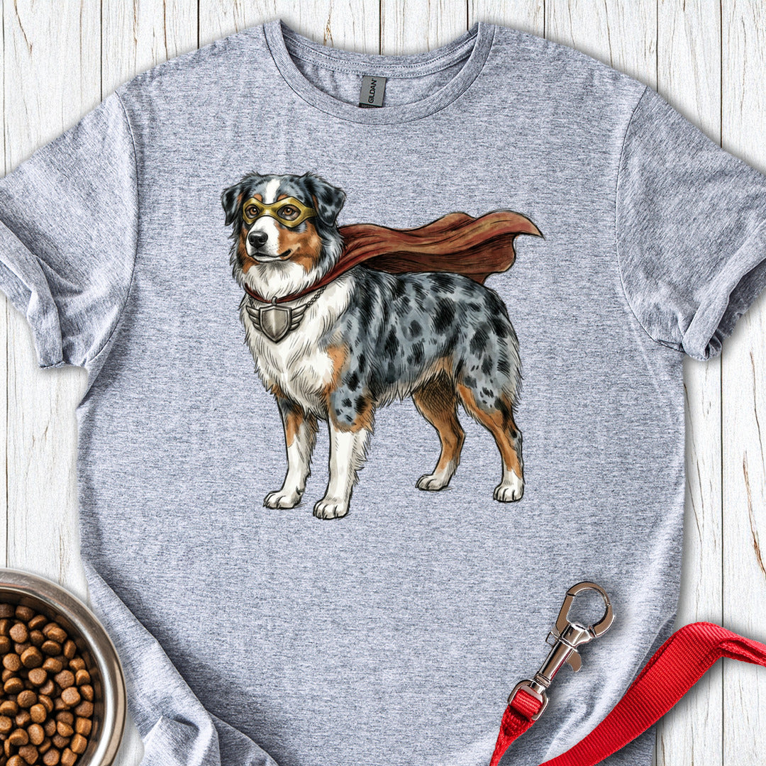 Australian Shepherd Superhero — Sport Grey