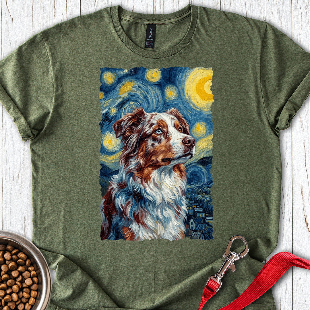 Australian Shepherd Van Gogh — Military Green
