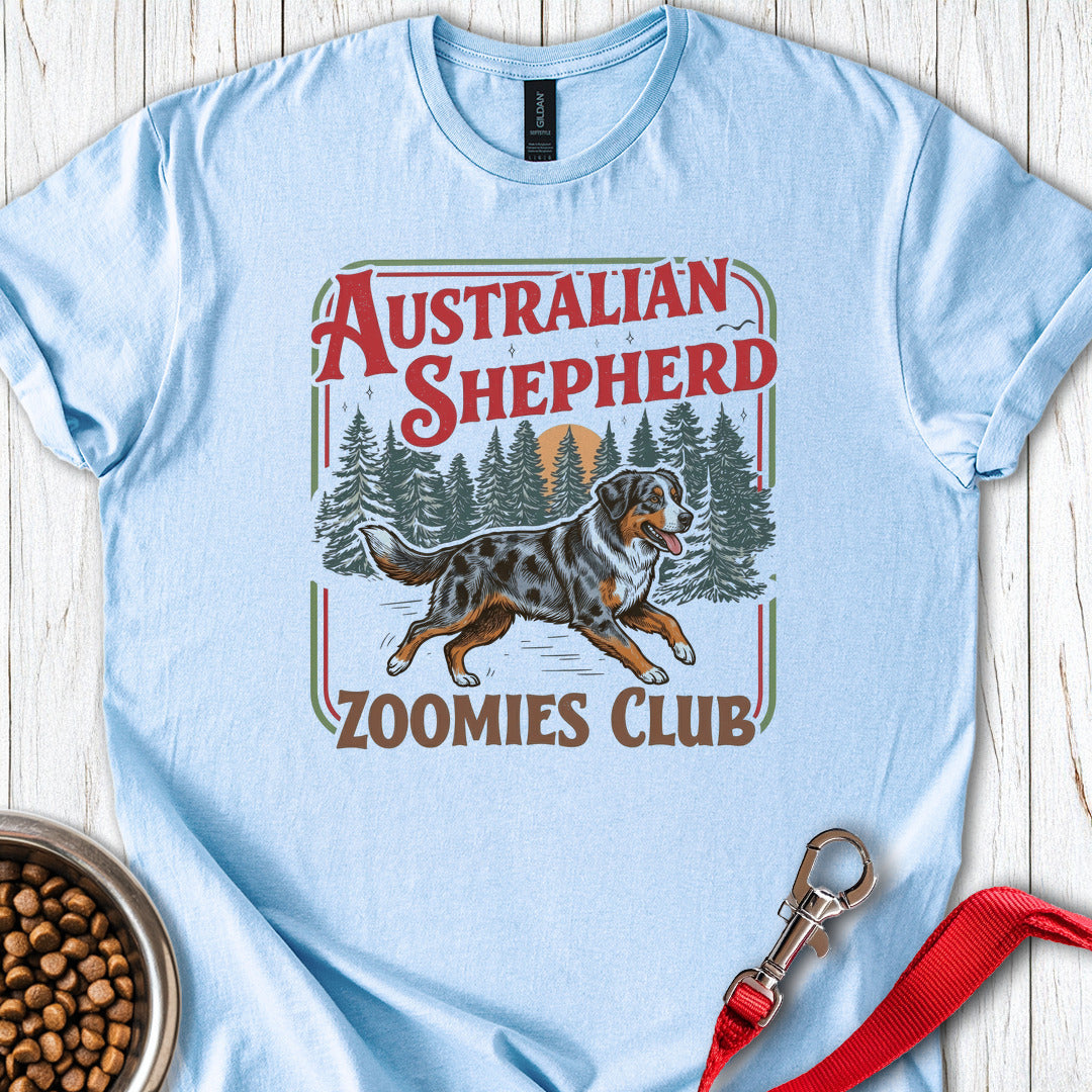 Australian Shepherd Zoomies Club — Light Blue