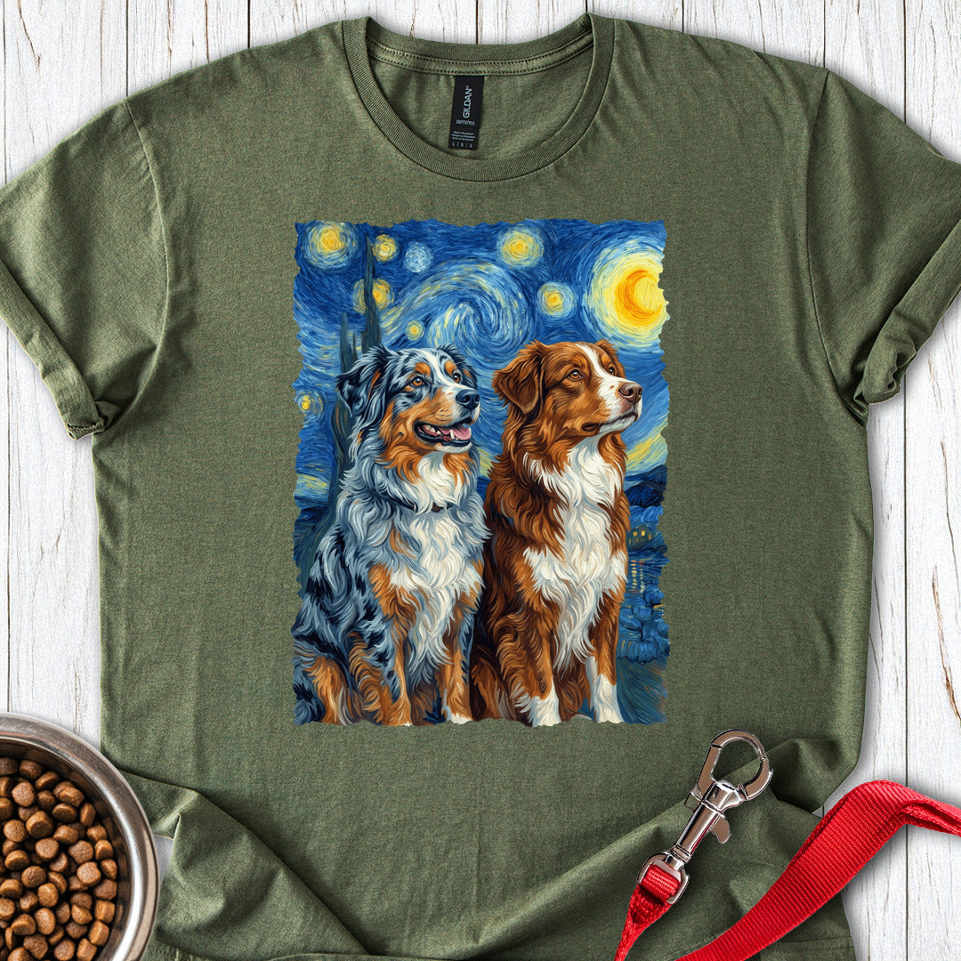 Australian Shepherds Van Gogh Military Green