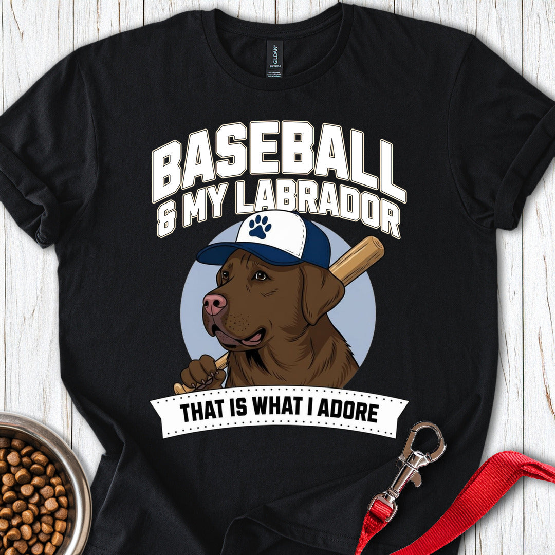 Baseball & Chocolate Labrador Black