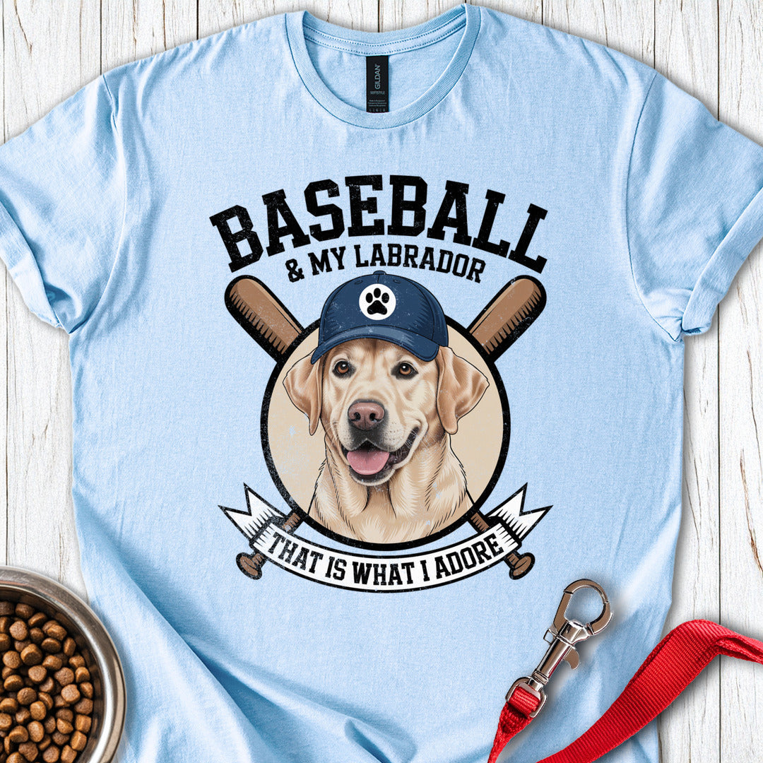 Baseball & My Labrador Light Blue