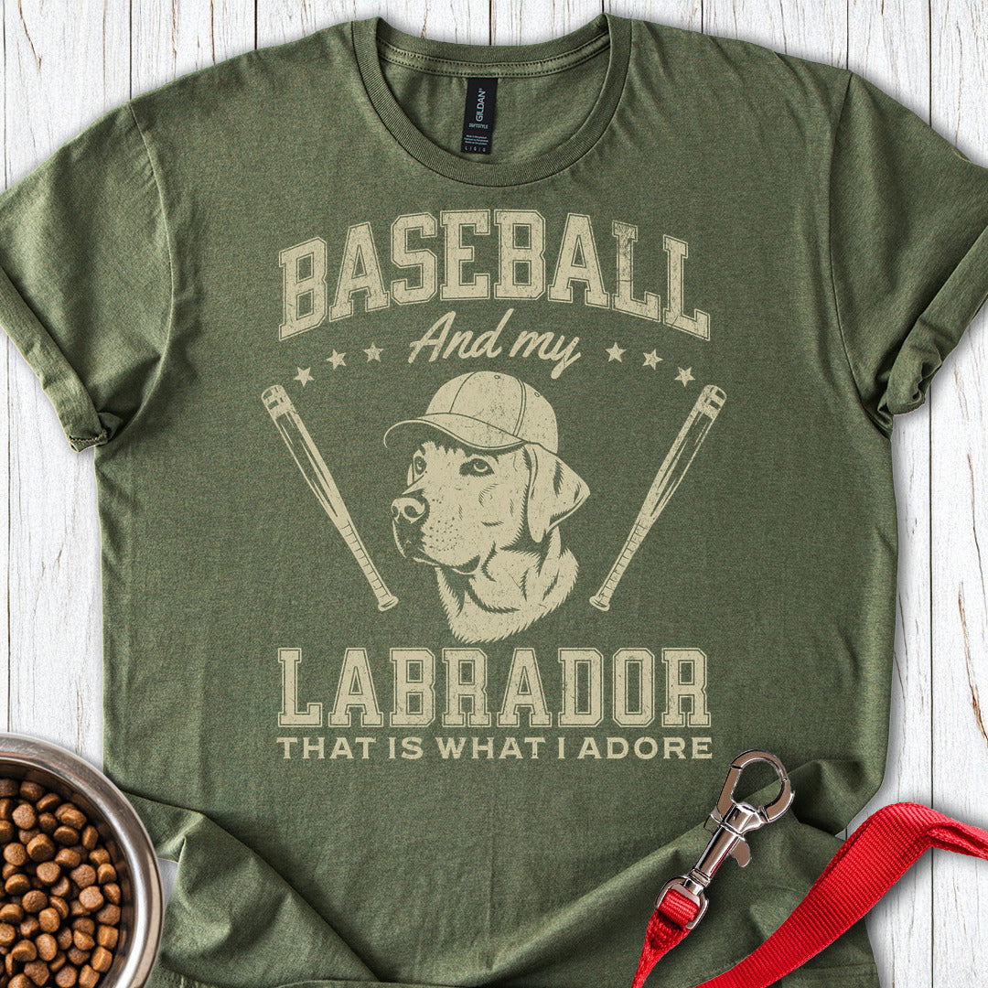 Baseball & my Labrador Military Green
