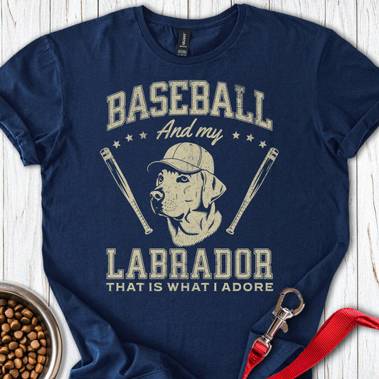 Baseball & my Labrador Navy