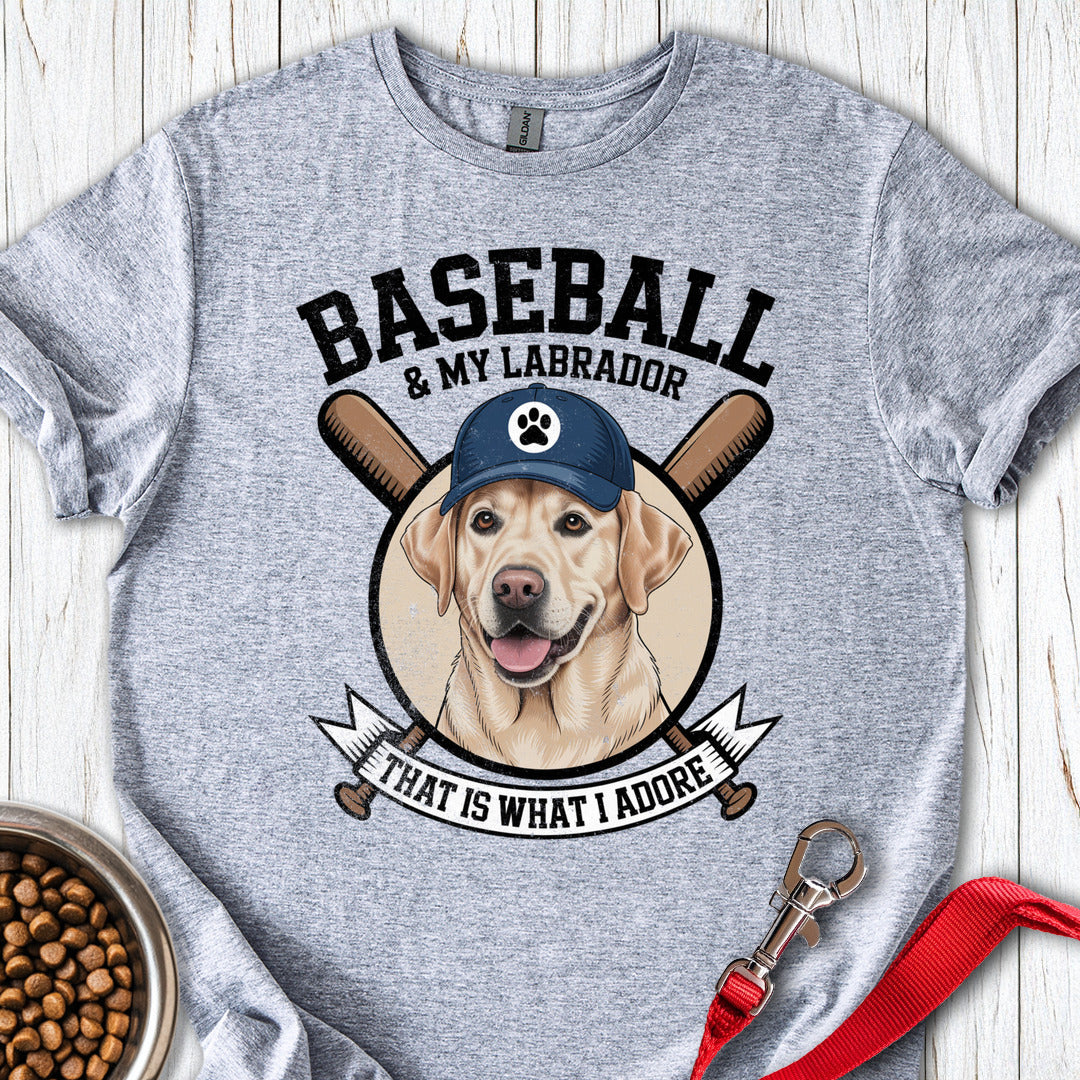 Baseball & My Labrador Sport Grey