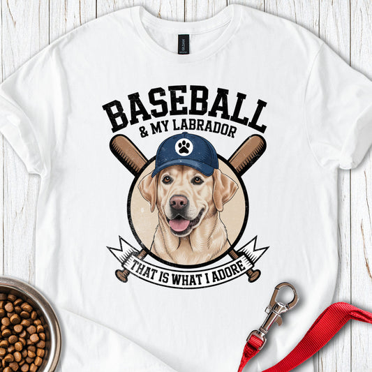 Baseball & My Labrador White
