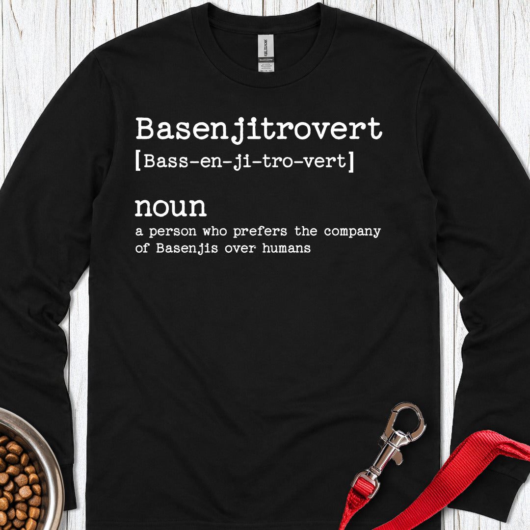 Basenji Basenjitrovert Long Sleeve — Black