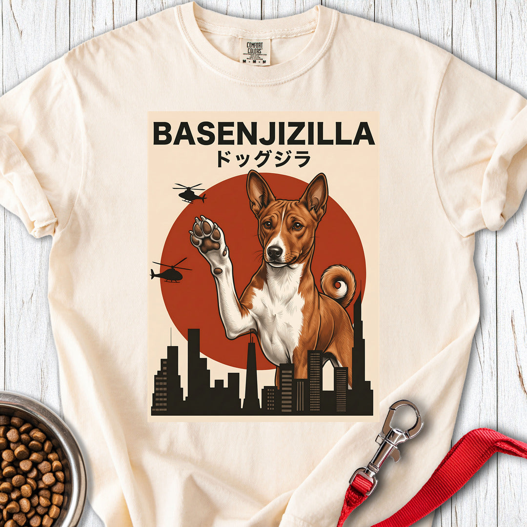 Basenji Basenjizilla Premium Tee — Ivory