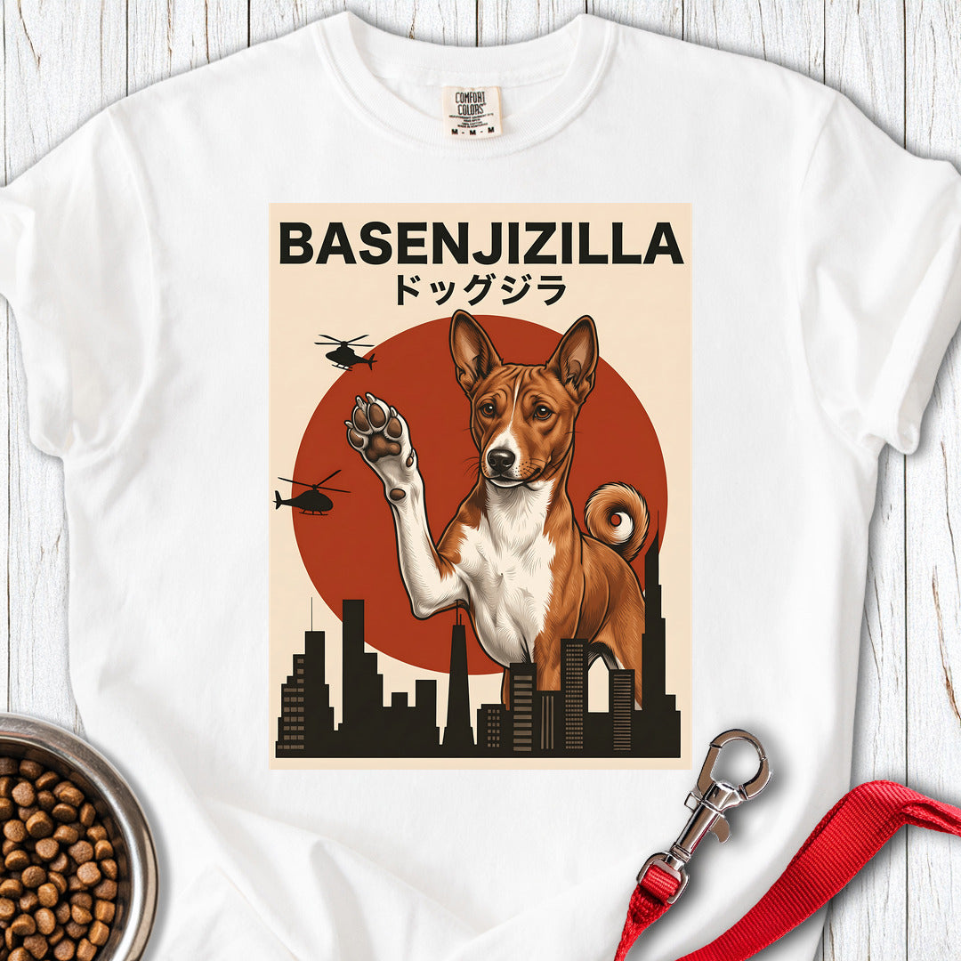 Basenji Basenjizilla Premium Tee — White