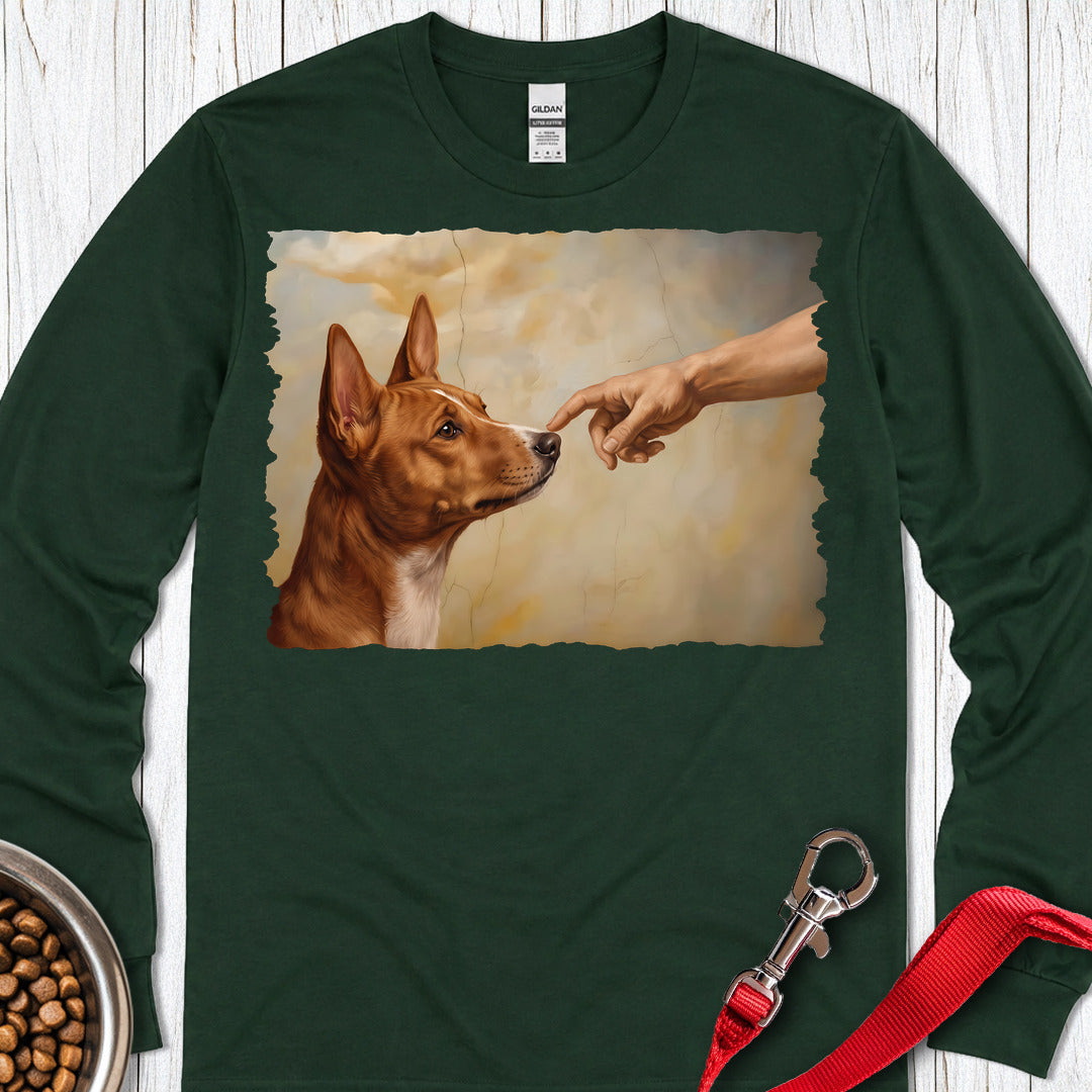 Basenji Creation Long Sleeve — Forest Green