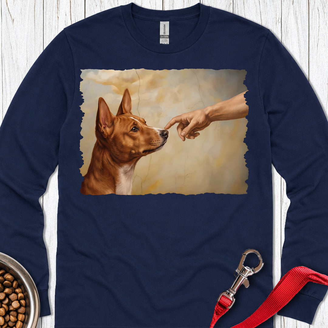 Basenji Creation Long Sleeve — Navy