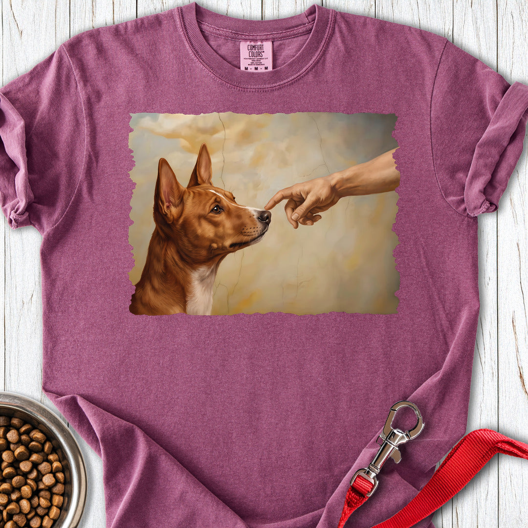 Basenji Creation Premium Tee — Berry
