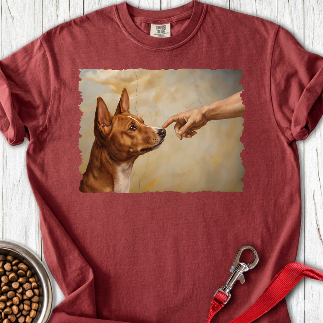 Basenji Creation Premium Tee — Brick