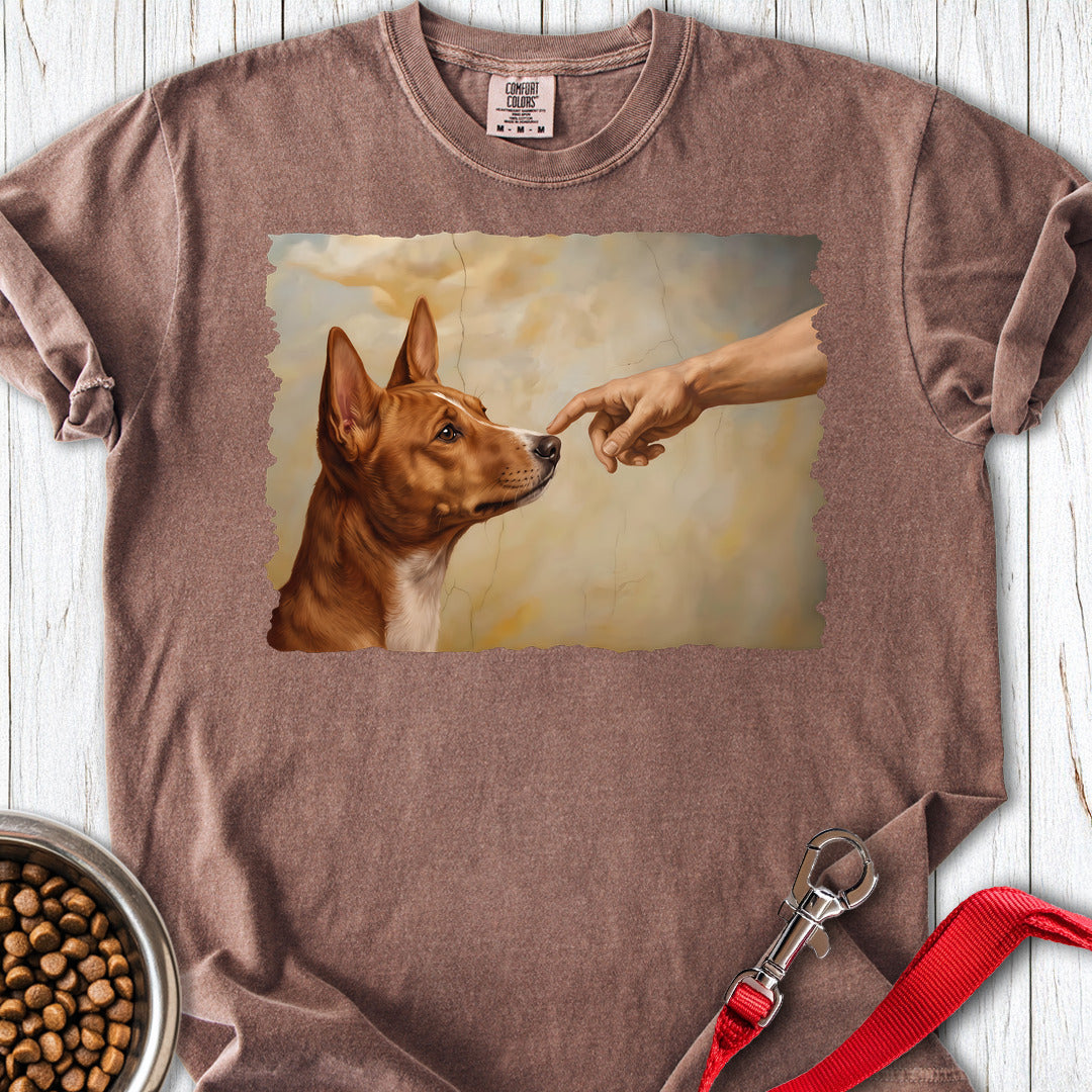 Basenji Creation Premium Tee — Espresso