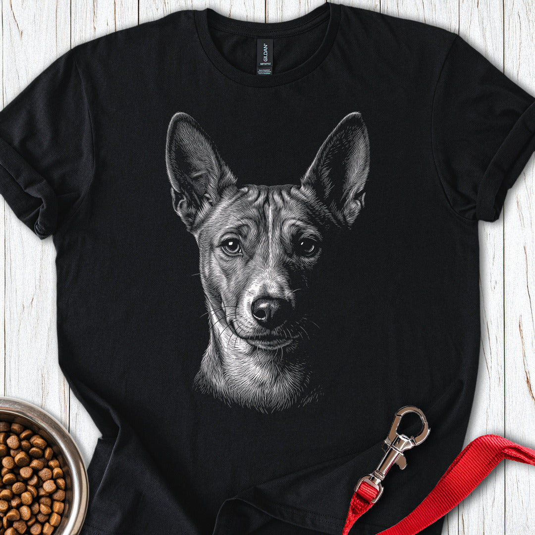 Basenji Engraved — Black