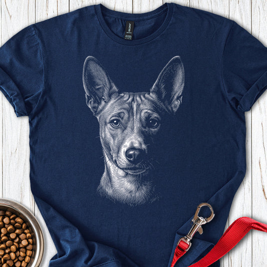 Basenji Engraved — Navy