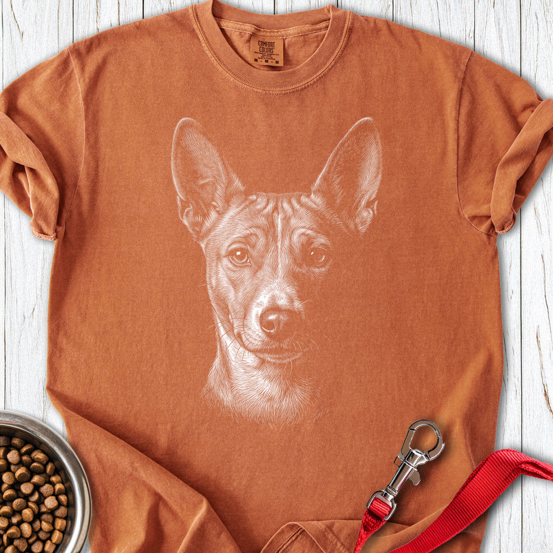 Basenji Engraved Premium Tee — Yam