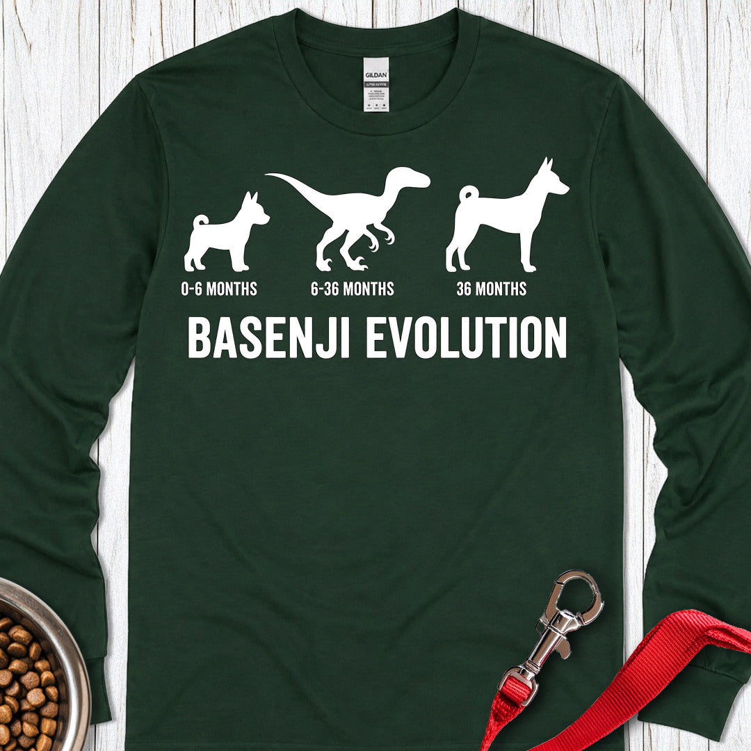 Basenji Evolution Long Sleeve — Forest Green