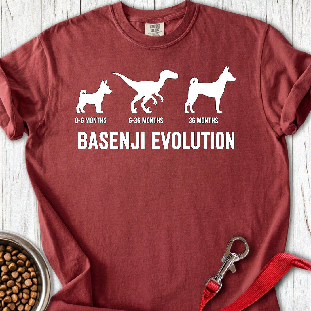 Basenji Evolution Premium Tee — Brick