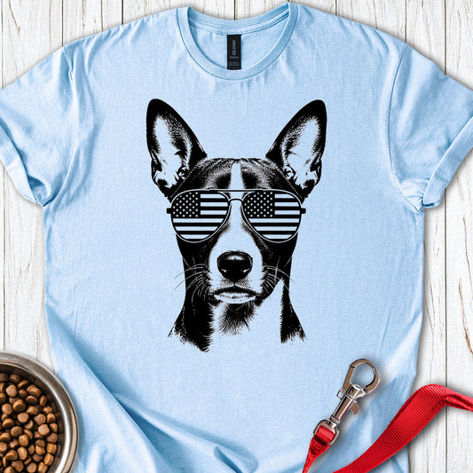 Basenji Flag Shades — Light Blue