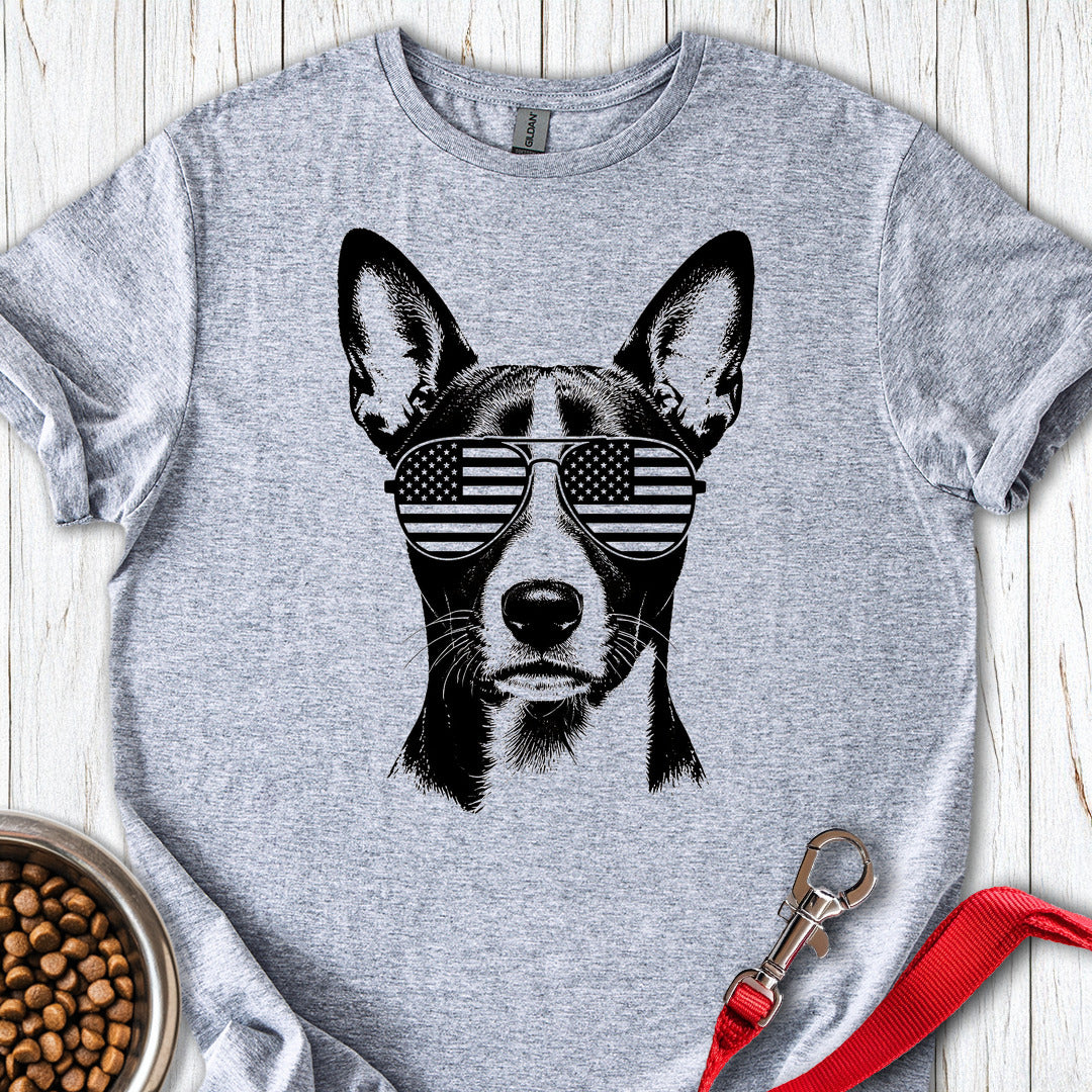 Basenji Flag Shades — Sport Grey