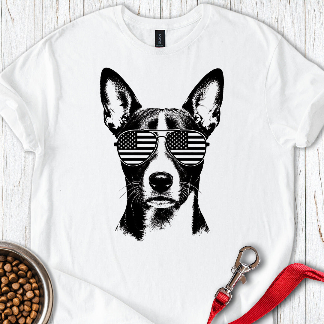 Basenji Flag Shades — White