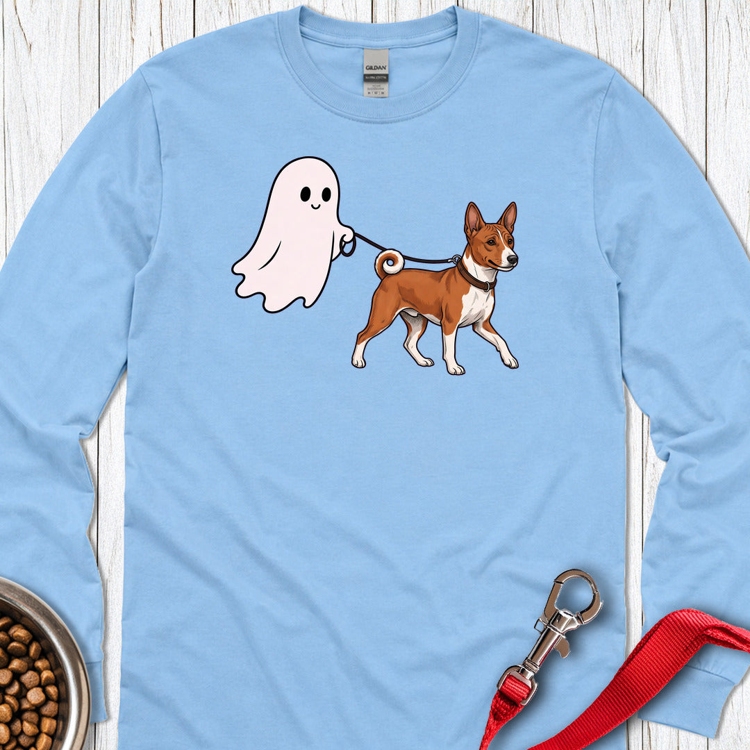 Basenji Ghost Walk Long Sleeve — Carolina Blue