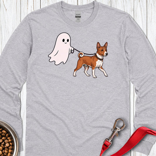 Basenji Ghost Walk Long Sleeve — Sport Grey