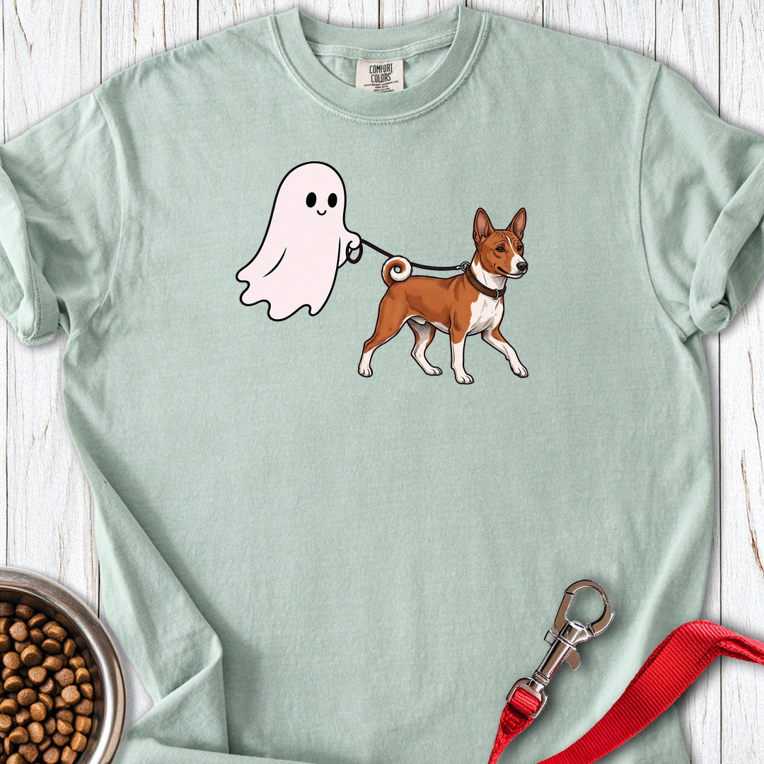 Basenji Ghost Walk Premium Tee — Bay