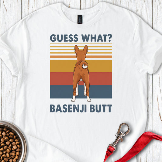 Basenji Guess What — White