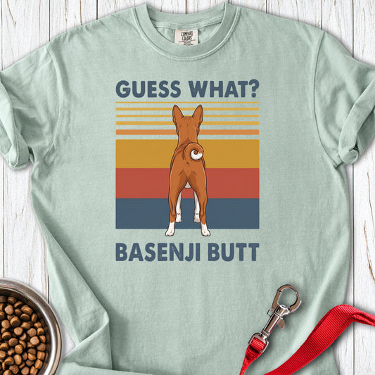 Basenji Guess What Premium Tee — Bay